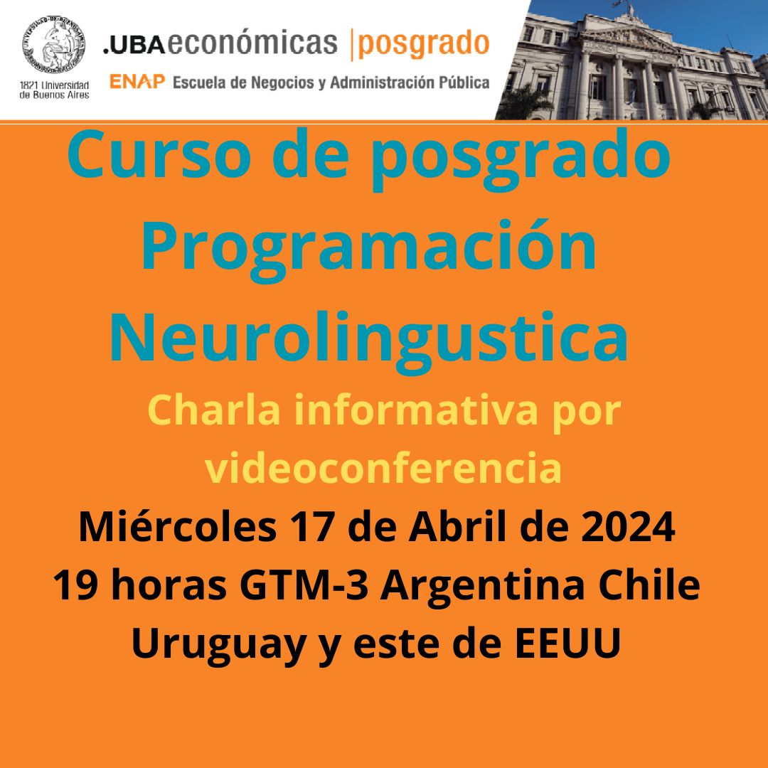 Programación Neurolinguistica y Neurociencias en la UBA